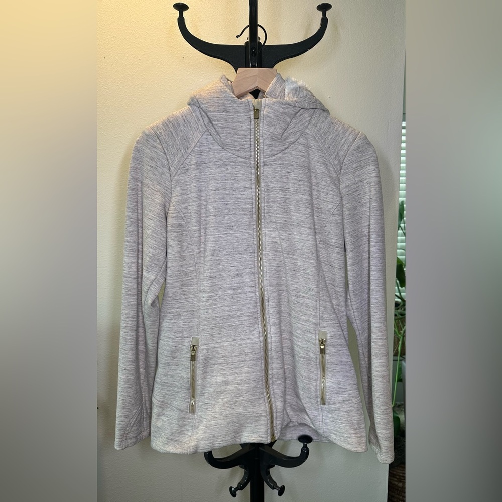 Athleta - lux cozy beige sweatshirt, size medium